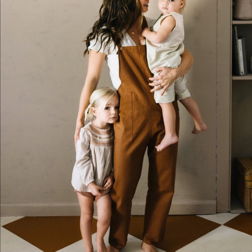 Little Cottonwood Pinyon Overall Fawn Small NWT